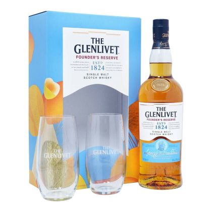 THE GLENLIVET FOUNDERS RESERVE with 2 glasses 700 ml