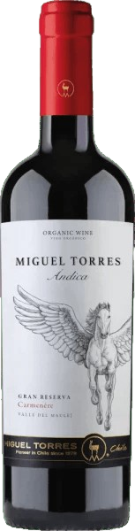 MIGUEL TORRES ANDICA CARMENERE GRAN RESERVA ORGANIC RED